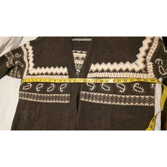 Lane Bryant Cardigan Sweater Womens Plus Size 24 Open Long NWT Cabin Cottage - Picture 7 of 8